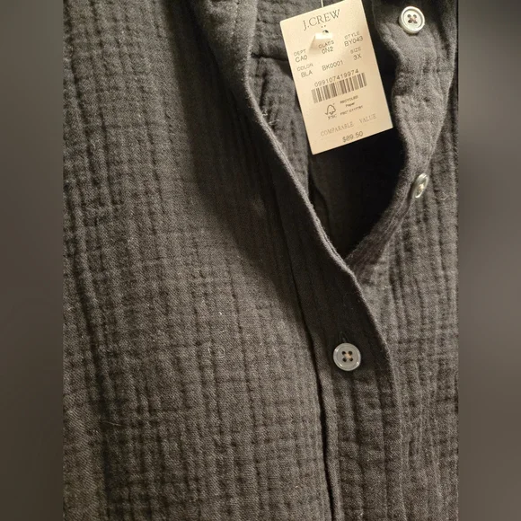 NWT J.Crew Double-gauze Button Up Shirt - Picture 6 of 7